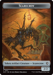 Snake // Scarecrow Double-Sided Token [Lorwyn Eclipsed Tokens]