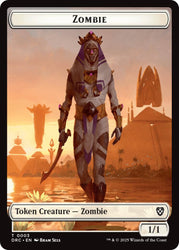 Champion of Wits // Zombie (0003) Double-Sided Token [Aetherdrift Commander Tokens]