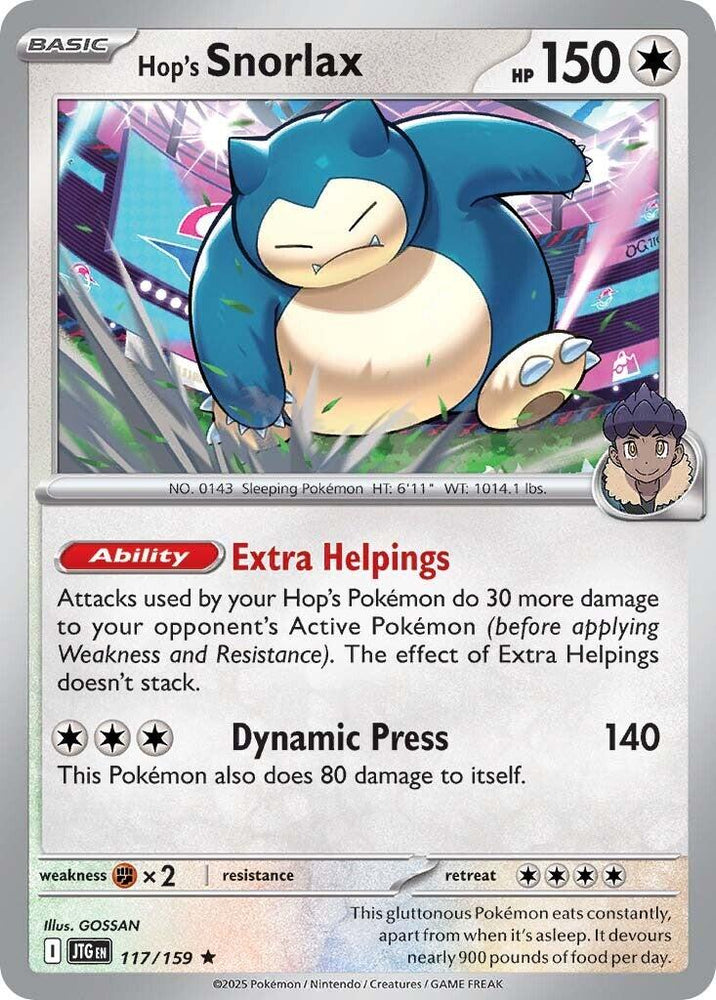 Hop's Snorlax (117/159) [Scarlet & Violet: Journey Together]