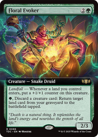 Floral Evoker (Extended Art) [Tarkir: Dragonstorm Commander]