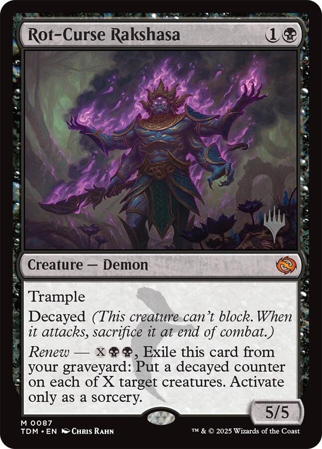 Rot-Curse Rakshasa (Promo Pack) [Tarkir: Dragonstorm Promos]