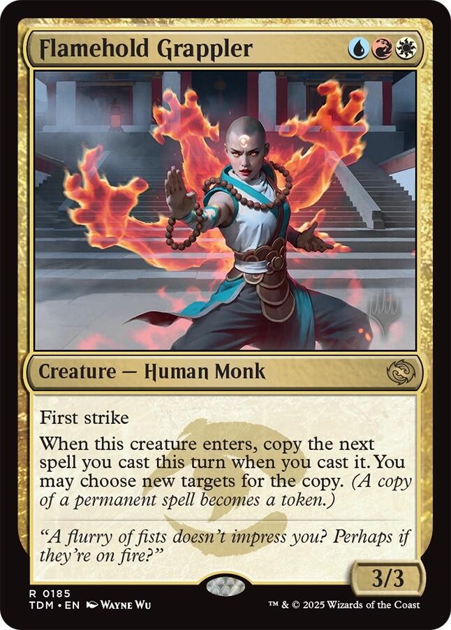 Flamehold Grappler (Promo Pack) [Tarkir: Dragonstorm Promos]
