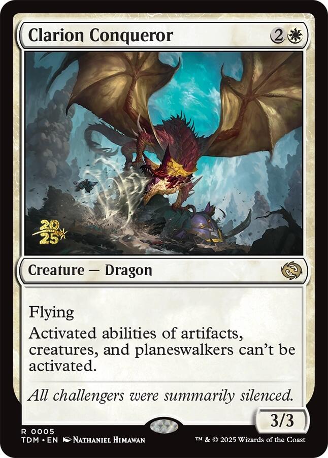 Clarion Conqueror [Tarkir: Dragonstorm Prerelease Promos]