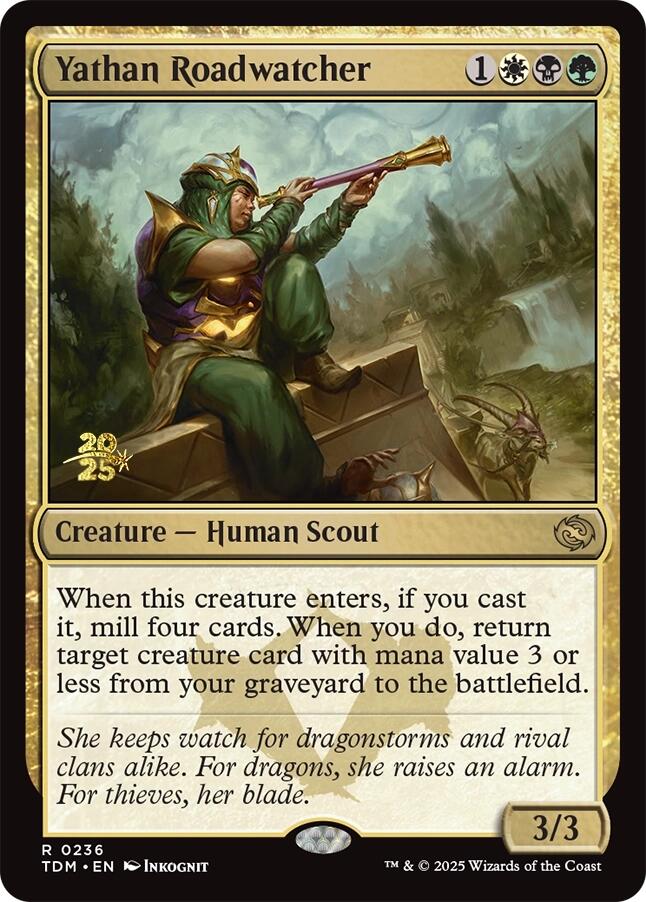 Yathan Roadwatcher [Tarkir: Dragonstorm Prerelease Promos]