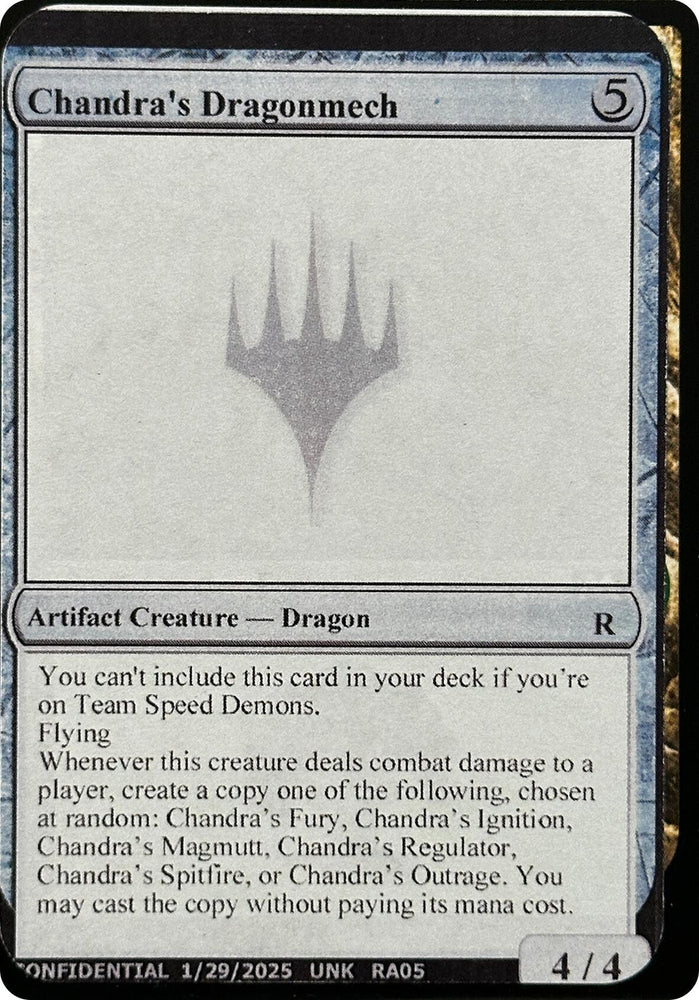 Chandra's Dragonmech [Unknown Event]