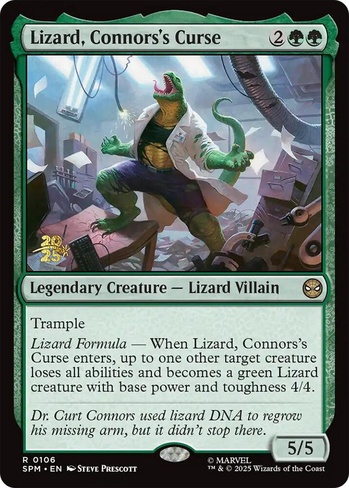 Lizard, Connors's Curse [Marvel's Spider-Man Prerelease Promos]