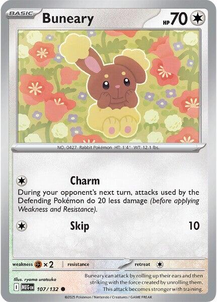 Buneary (107/132) [Mega Evolution: Base Set]