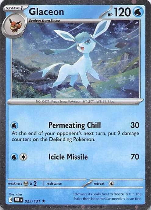 Glaceon (025/131) (Cosmos Holo) [Miscellaneous Cards]