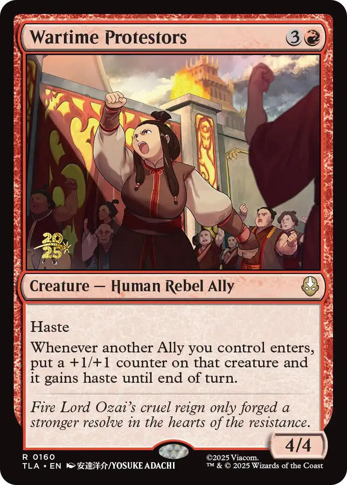 Wartime Protestors [Avatar: The Last Airbender Prerelease Cards]
