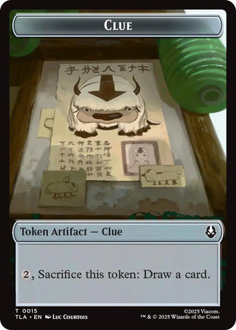 Ally (0004) // Clue (0015) Double-Sided Token [Avatar: The Last Airbender Tokens]