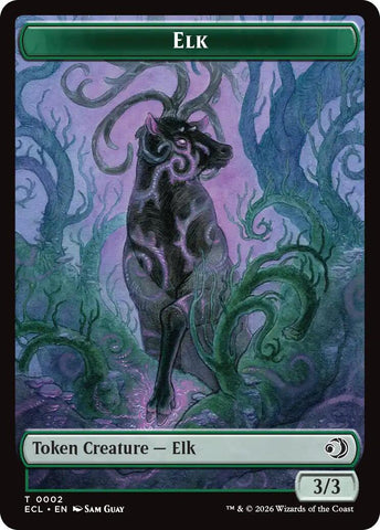 Elk // Mutavault Double-Sided Token [Lorwyn Eclipsed Tokens]
