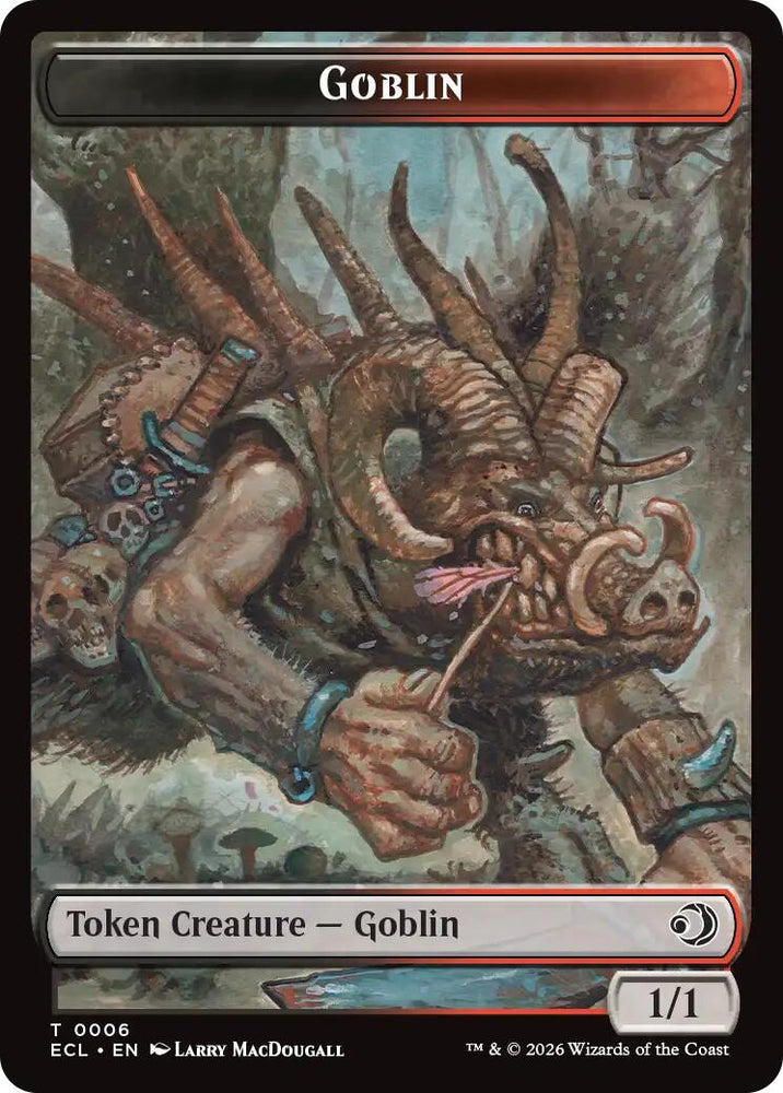 Faerie // Goblin Double-Sided Token [Lorwyn Eclipsed Tokens]