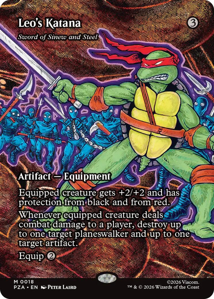 Leo's Katana - Sword of Sinew and Steel (Borderless) [Teenage Mutant Ninja Turtles Eternal-Legal]