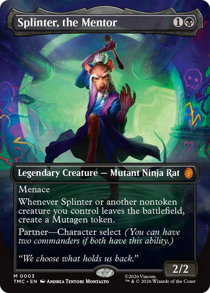 Splinter, the Mentor (Borderless) [Teenage Mutant Ninja Turtles Commander]