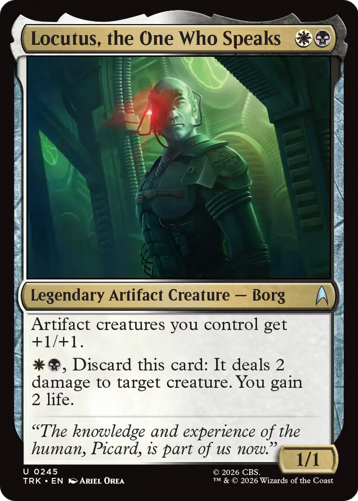 Locutus, the One Who Speaks [Star Trek]