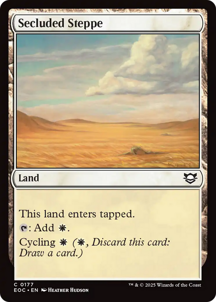 Secluded Steppe [Edge of Eternities Commander]