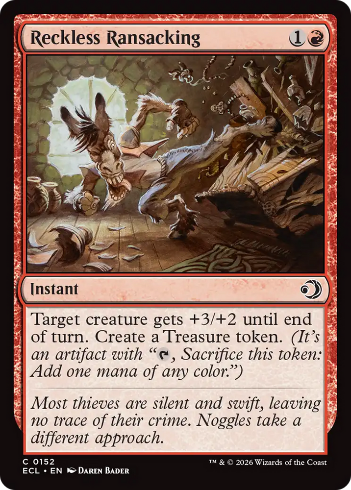 Reckless Ransacking [Lorwyn Eclipsed]