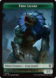 Food // Frog Lizard Double-Sided Token [Secrets of Strixhaven Commander Tokens]