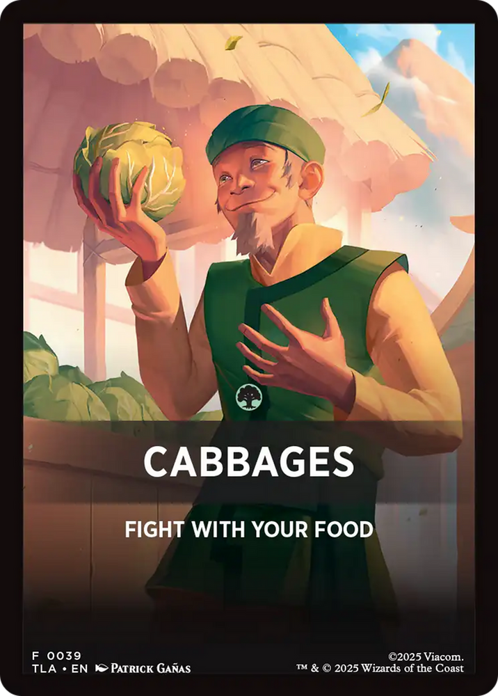 Cabbages Theme Card [Avatar: The Last Airbender Tokens]