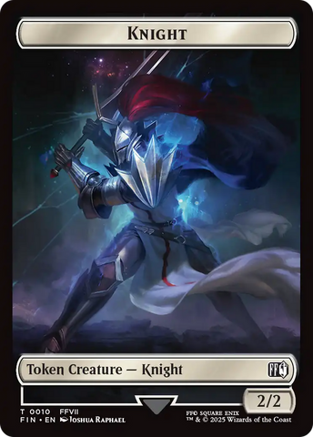 Hero (0003) // Knight Double-Sided Token [FINAL FANTASY Tokens]